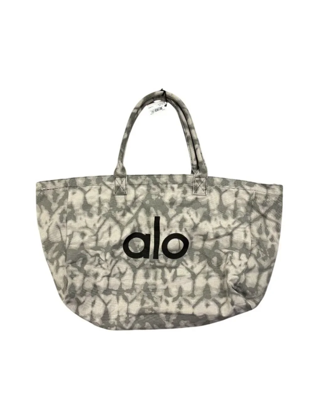 ALO Yoga Iconic Shopper Tote in Grey Tie Dye